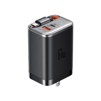 Mcdodo CH-4110 Gan Fast Charger w/ Retractable Cable 67W (Black)