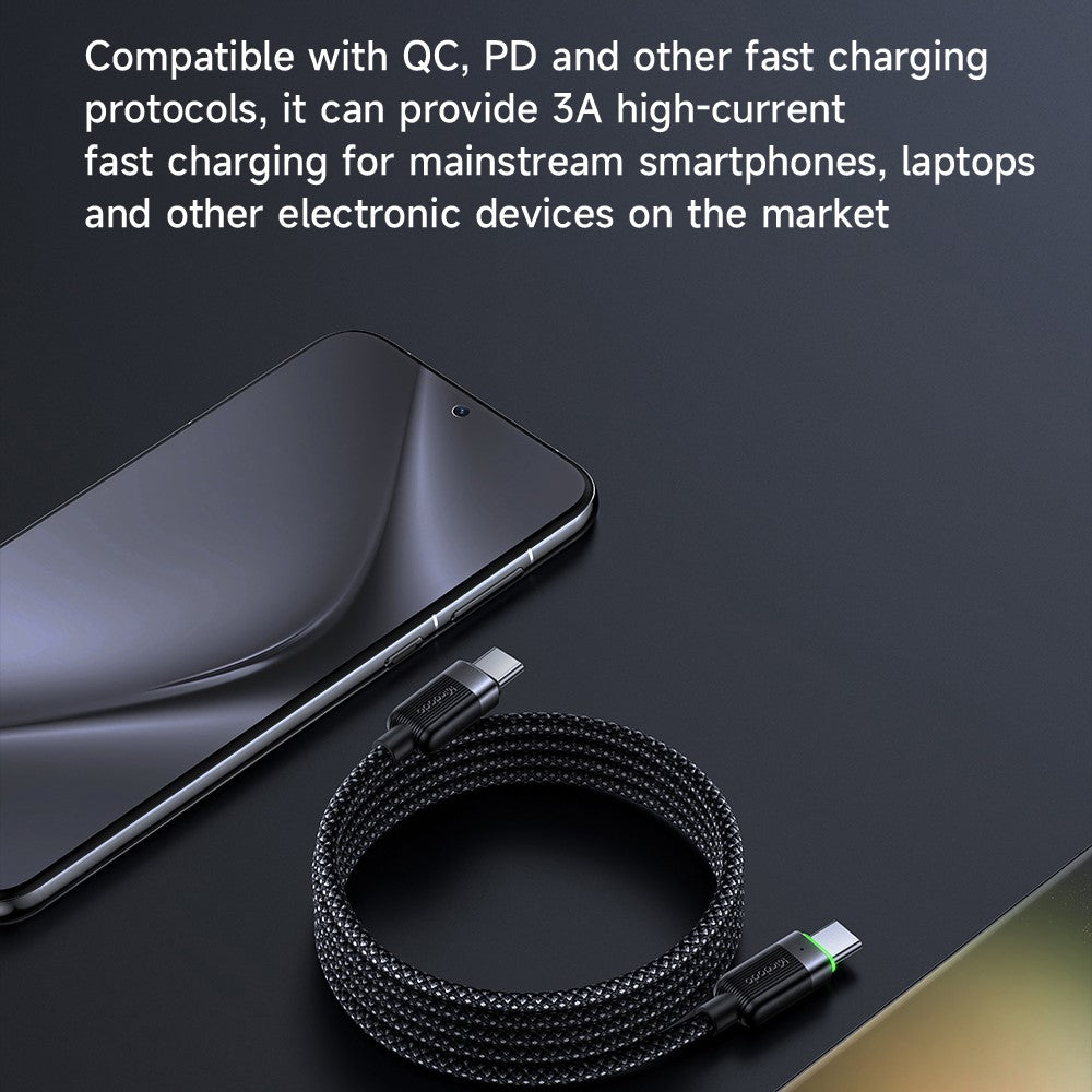 Mcdodo USB-C to USB-C 60W Magnetic Self-Winding Data Cable 1.2m CA-2000