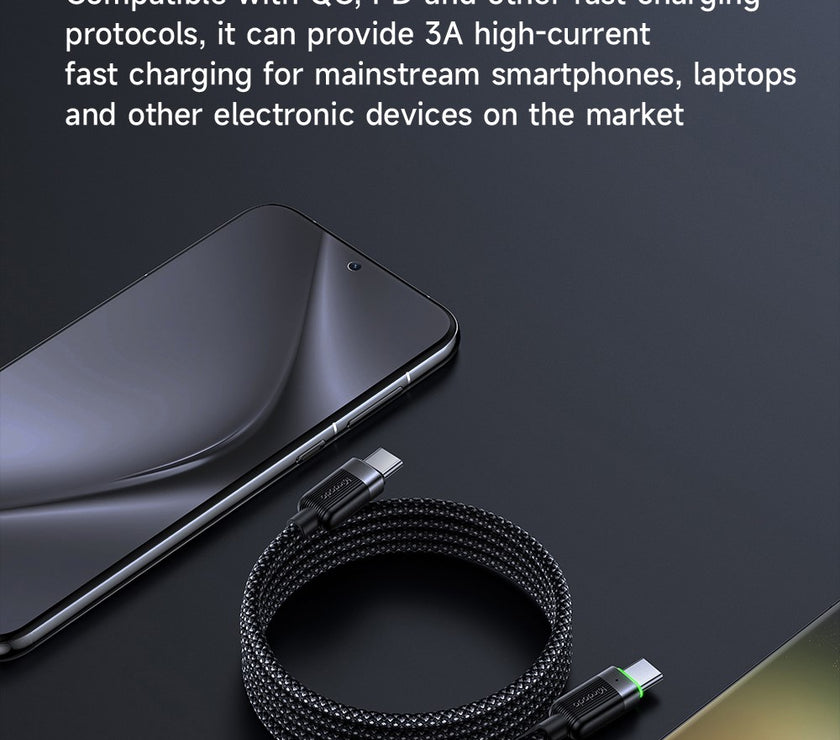 Mcdodo USB-C to USB-C 60W Magnetic Self-Winding Data Cable 1.2m CA-200