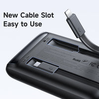 Mcdodo MC-0231 33W Built-In Cables Digital Display Power Bank 10000mah (Black)