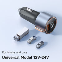 Mcdodo CC-3690 75W Car Charger USB-A & USB-C w/ Digital Display (Black)