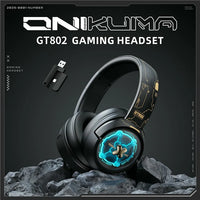 Onikuma GT802 Space Capsule Tri-Mode Wireless Gaming Headset Black