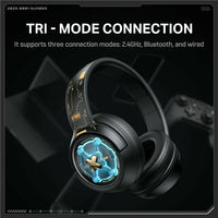 Onikuma GT802 Space Capsule Tri-Mode Wireless Gaming Headset Black