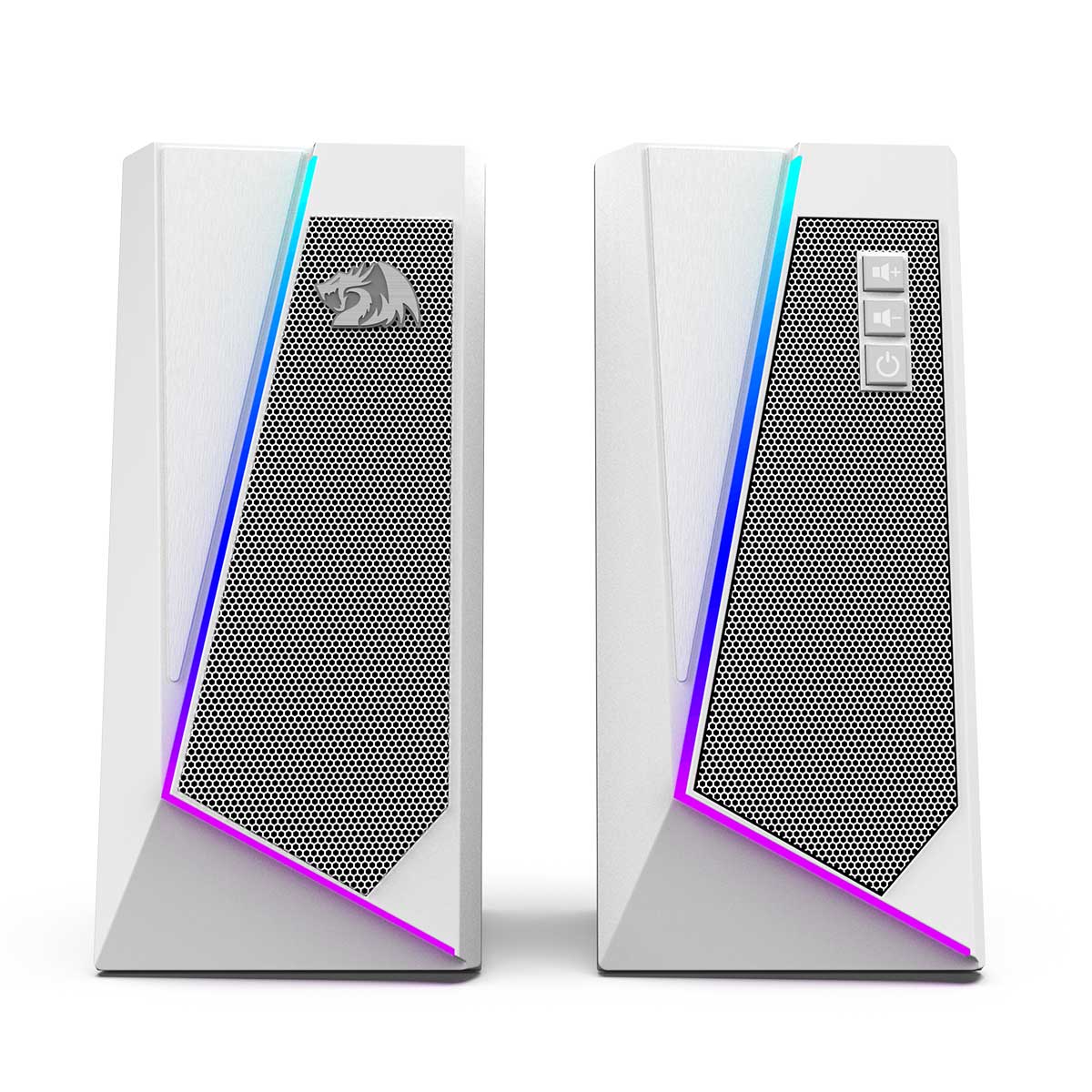 Redragon Anvil Stereo Gaming Speaker White GS520W