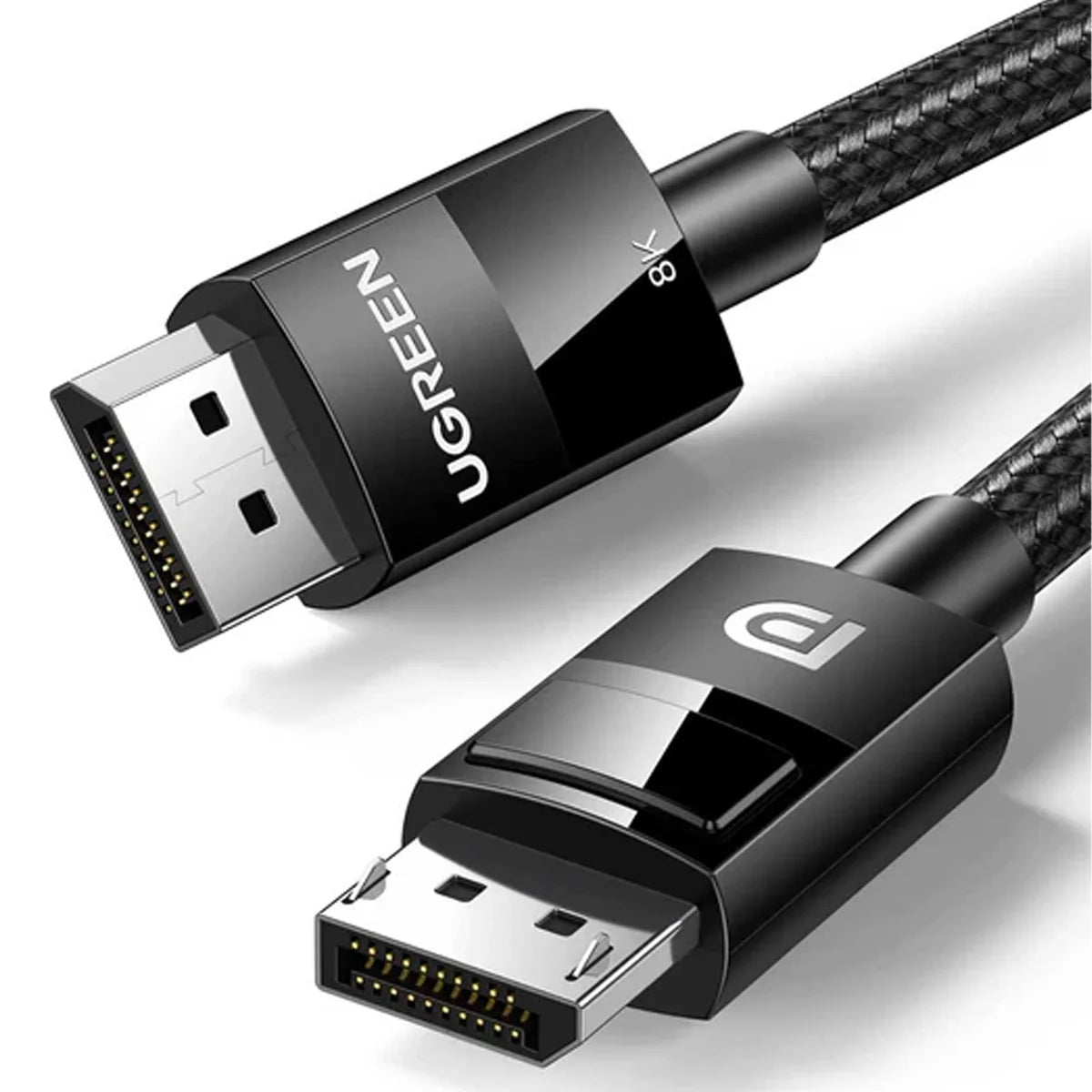 UGREEN DP 1.4 Male To Male Plastic Case Braided Cable