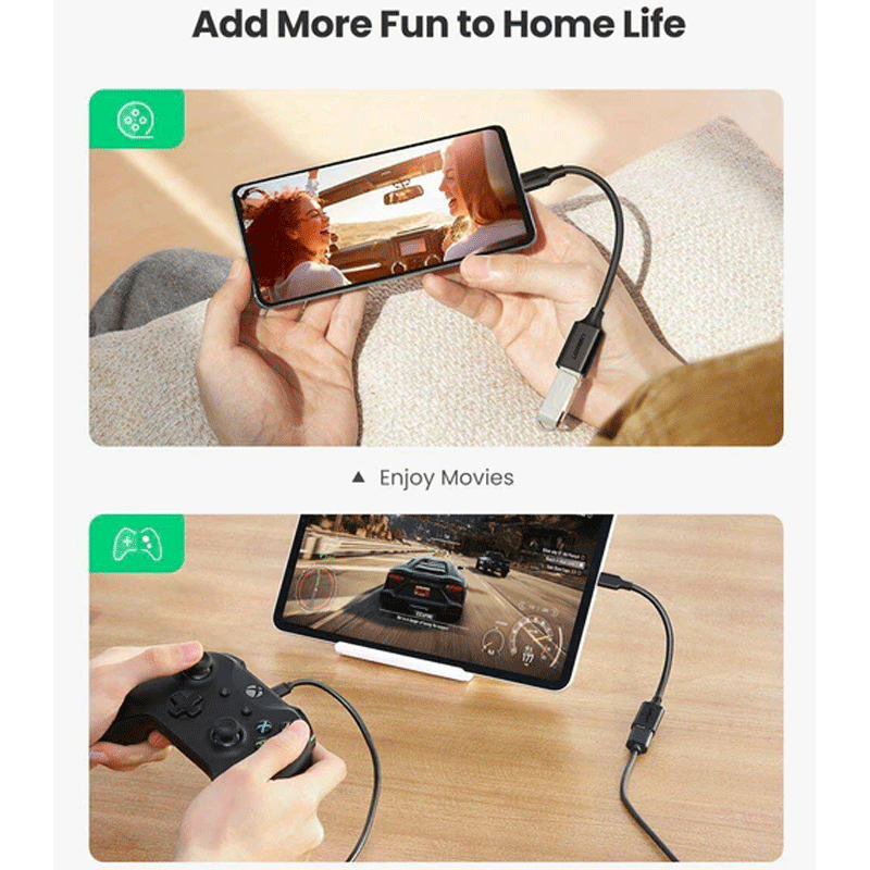 UGREEN USB-C To USBA 3.0 Female Cable (Black) US154/30701 - GameXtremePH