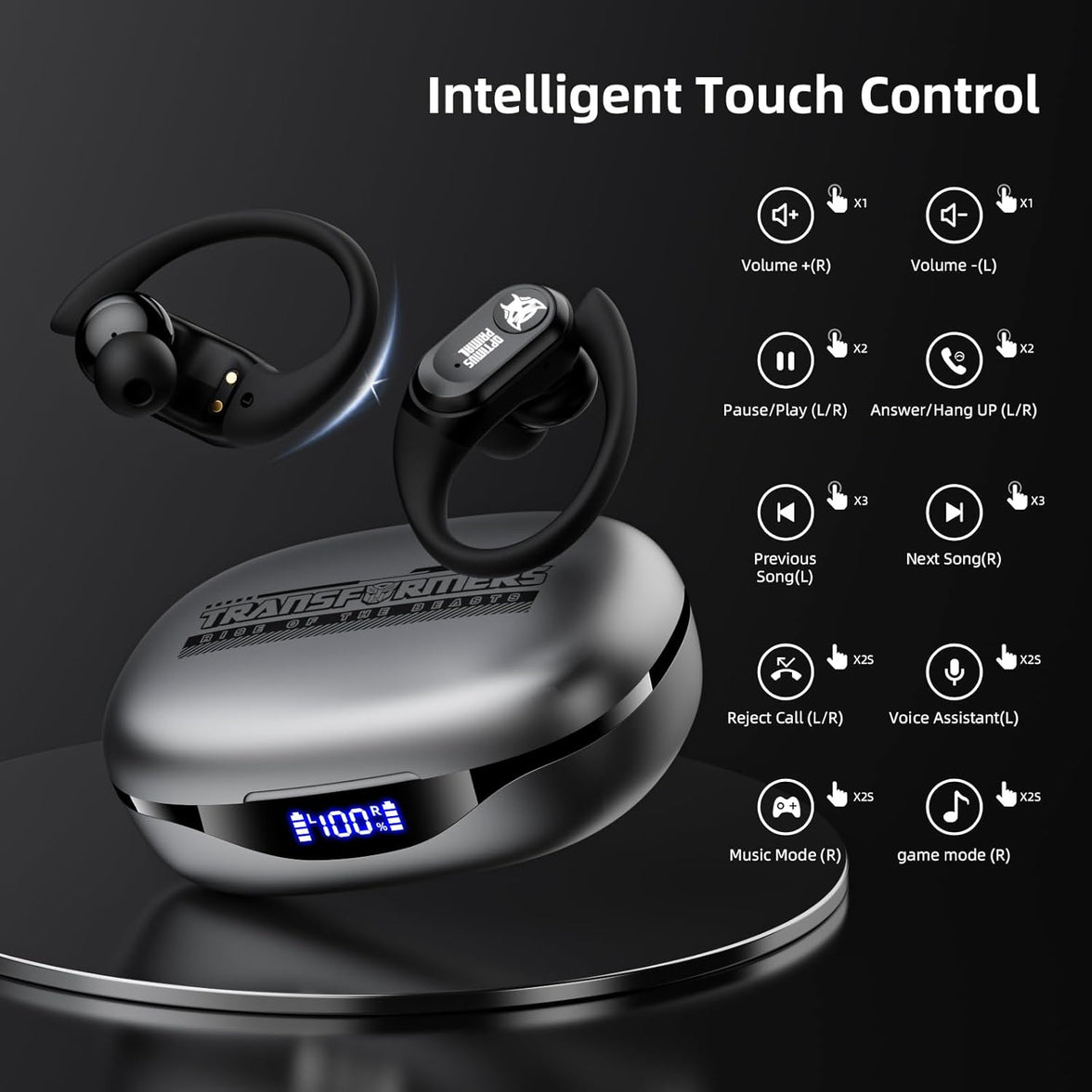 Transformers TF-T26 Pro Bluetooth Earphone HIFI - Waterproof