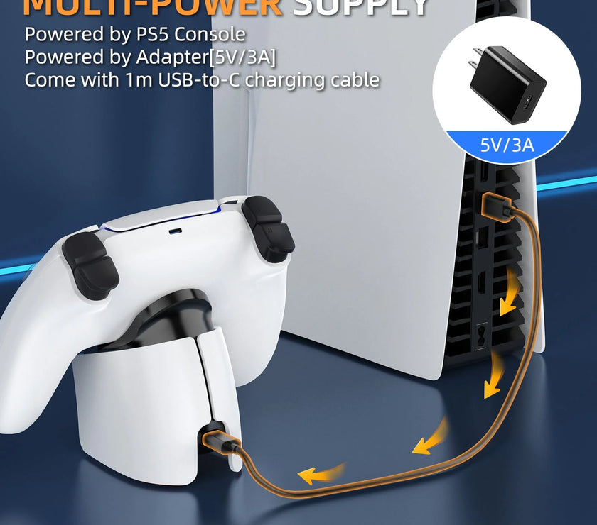 IINE Mini Charging Dock for PS5 Dual Sense/ Dual Sense Edge Controller