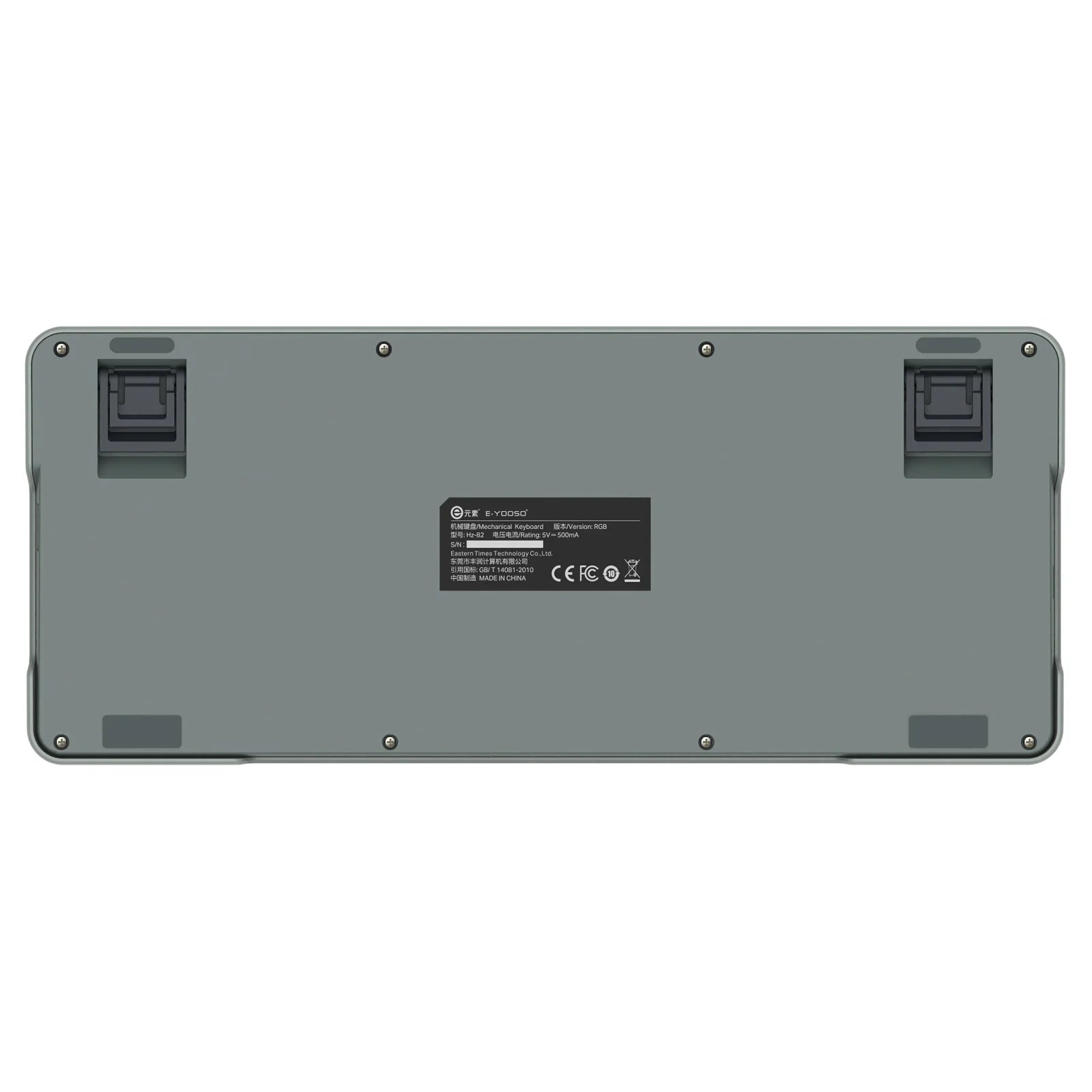 E-Yooso HZ-82 RGB 82-Keys Wired Mechanical Keyboard Gradient Grey (Magnetic Switch)