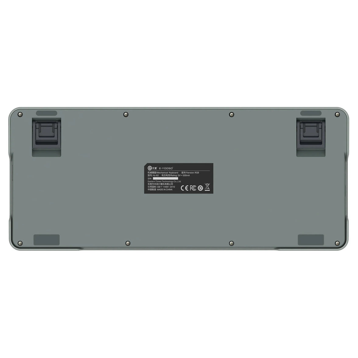 E-Yooso HZ-82 RGB 82-Keys Wired Mechanical Keyboard Gradient Grey (Magnetic Switch)