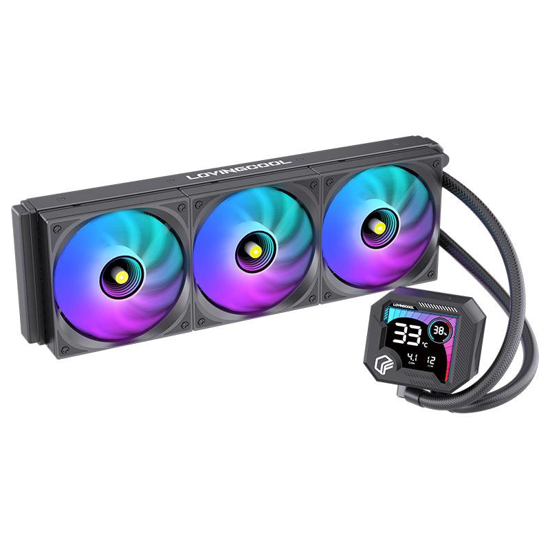 Lovingcool 360mm ARGB Liquid Cooler with Temp Screen