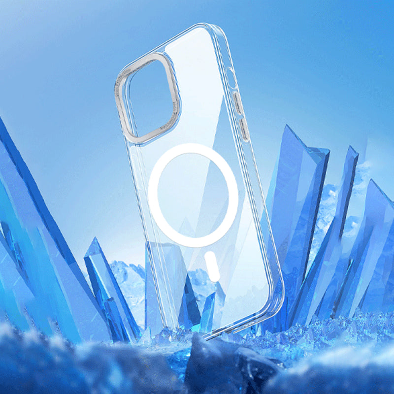 Wiwu iPhone 14 Pro Max Ultra Thin Crystal Magnetic Case Transparent