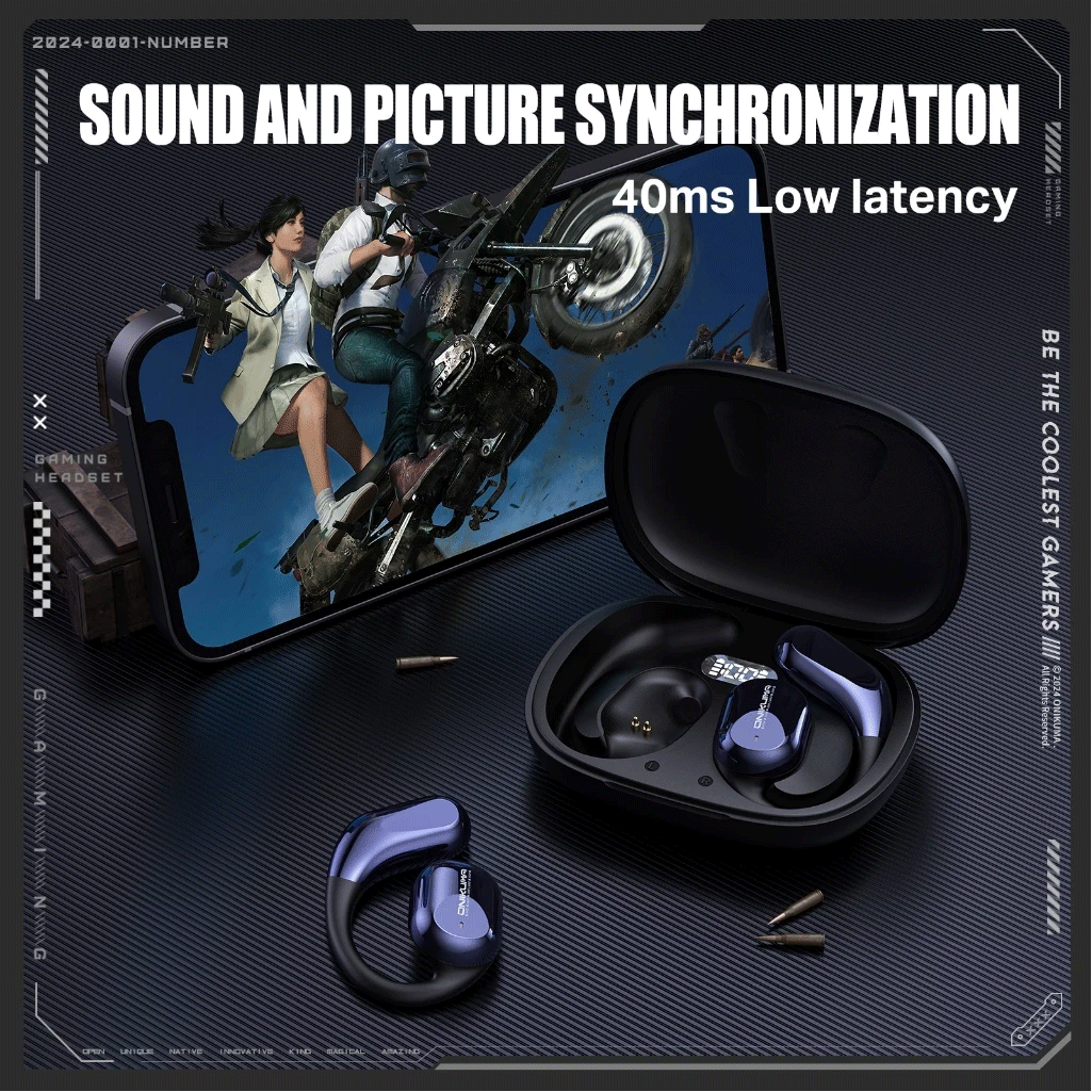 Onikuma T209 Wireless Earphones (Black/Blue)