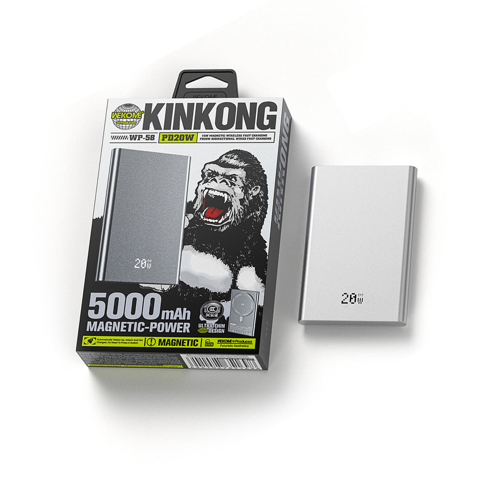 WEKOME UltraThin Magsafe Powerbank with Dual Popups PD20W (5000mAh) WP-58