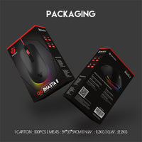 Fantech Rhasta II Pro Wired Gaming Mouse Black (G13)