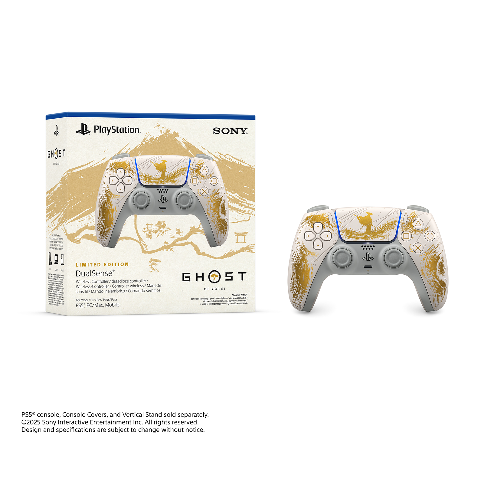 Sony Playstation 5 DualSense Wireless Controller Ghost of Yotei Gold Limited Edition JPN