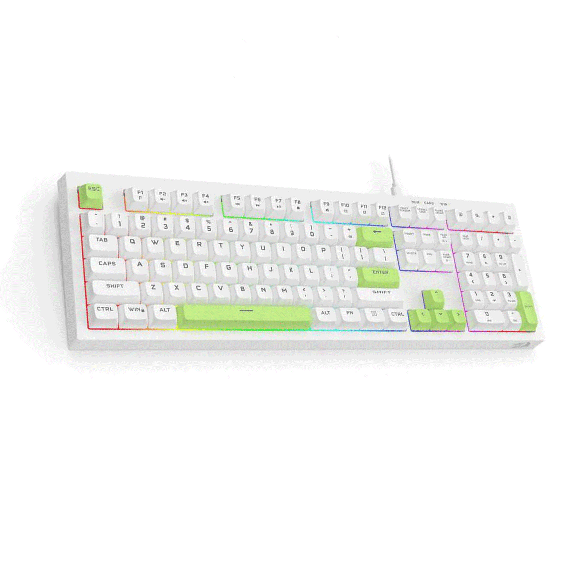 Redragon (K518-RGB-C) CRUX 108 Key Wired RGB Membrane Gaming Keyboard