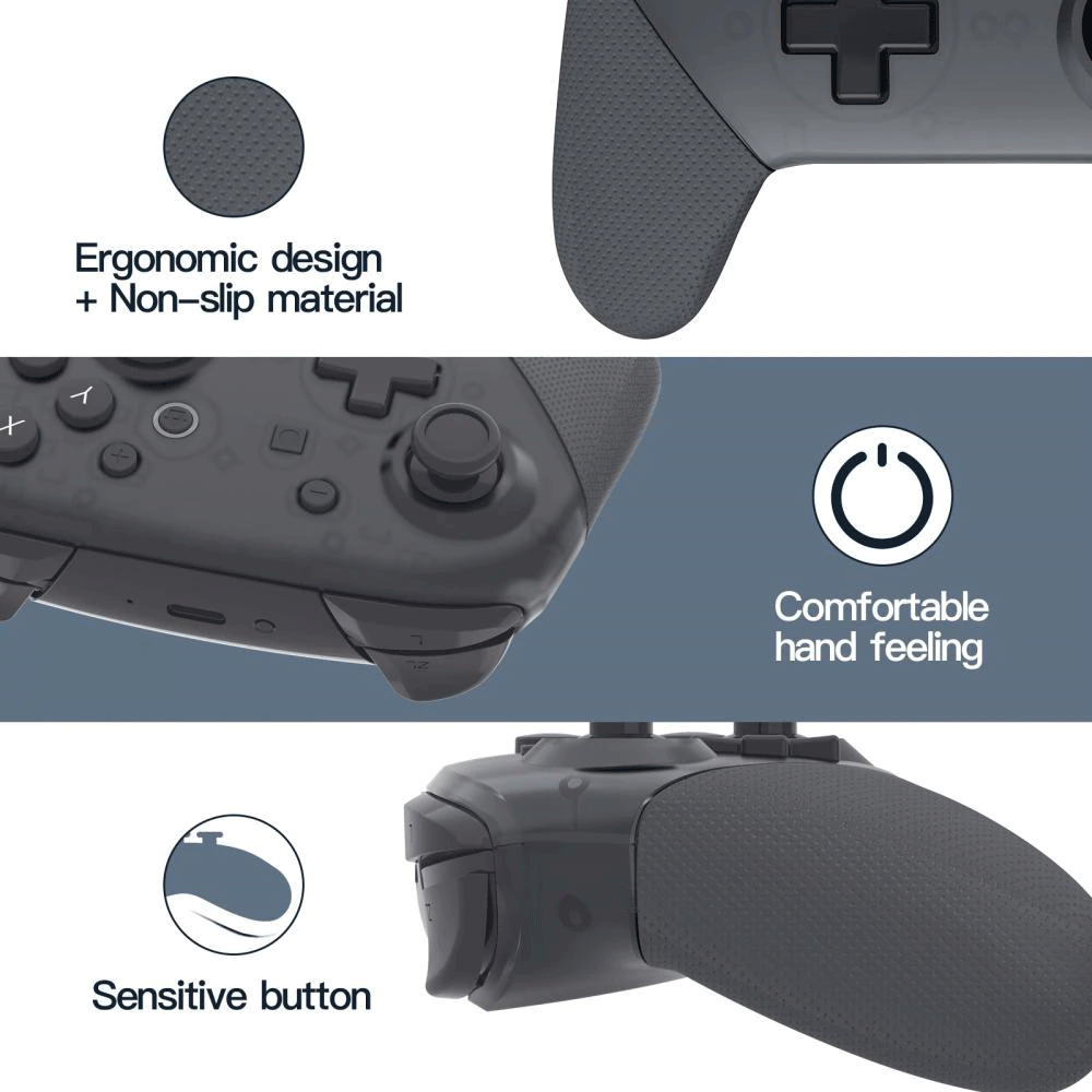 JYS Wireless Mini Pro Controller for Nintendo Switch [Classic Black] [NS237]