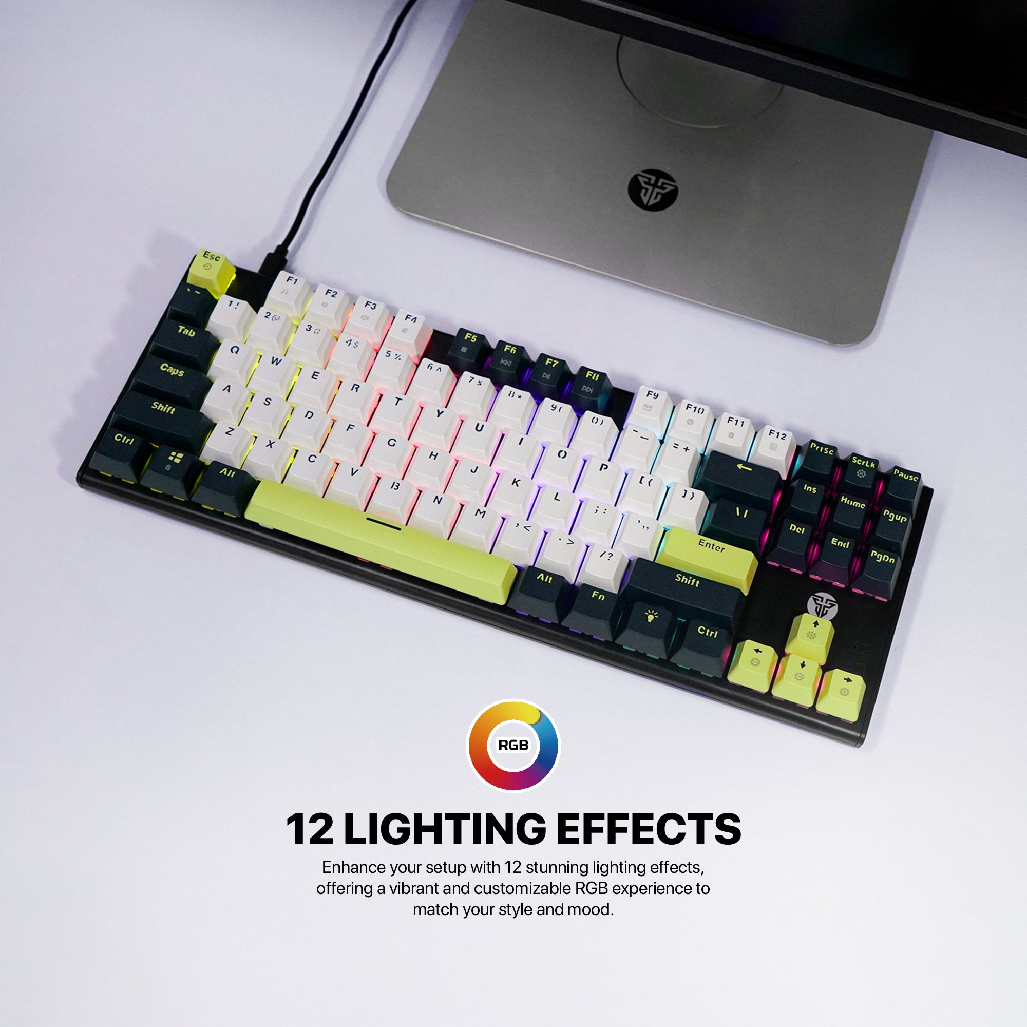 Fantech Atom87S TKL Yoru Edition Mechanical Gaming Keyboard Black Blue Switch (MK877S)