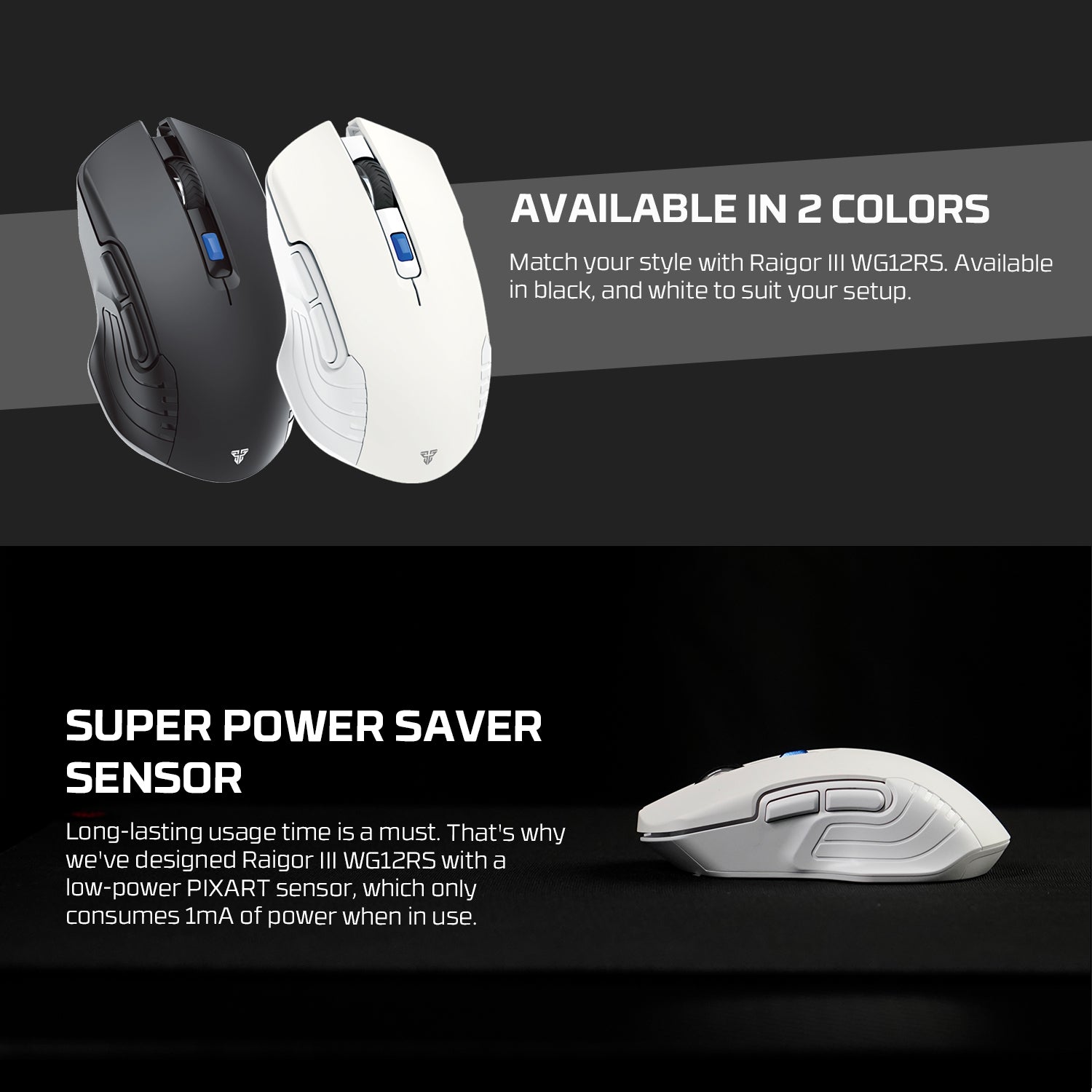 Fantech Raigor III Rechargeable Wireless Gaming Mouse (WG12RS)