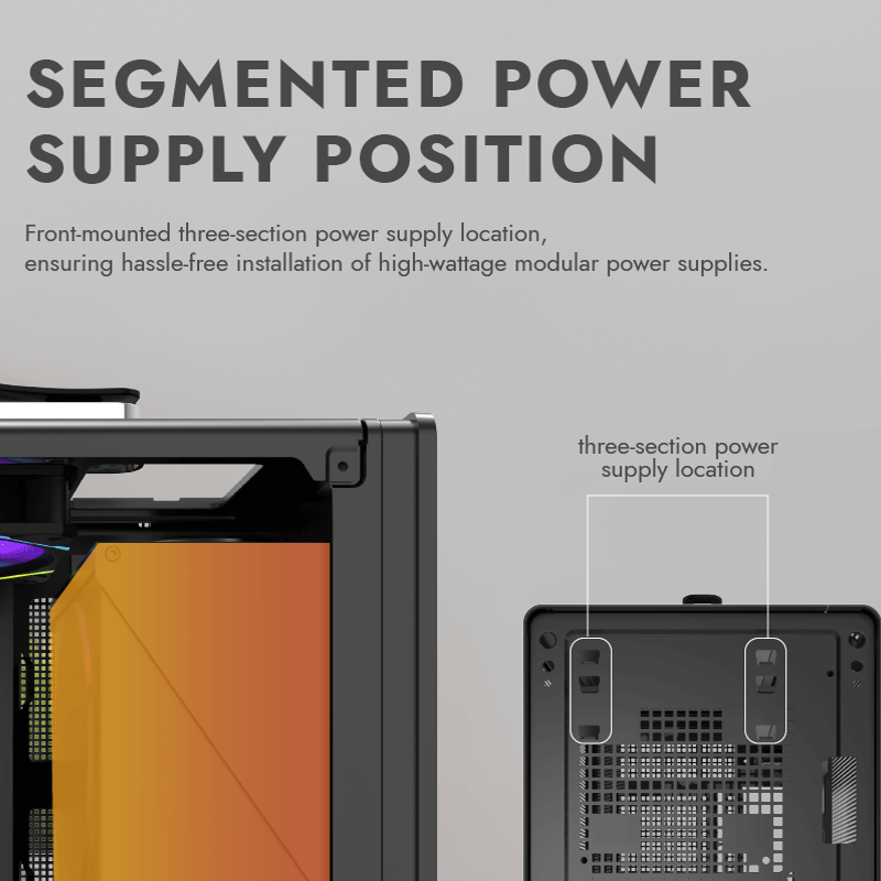 DarkFlash WD200 Wood Edition Veneer Panel M-ATX PC Case (Black)