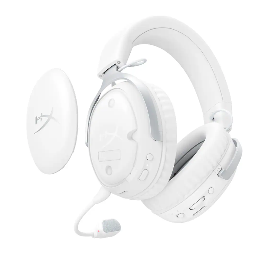 HyperX Cloud III S Wireless Gaming Headset for PC/PS5/PS4/N-Switch/Mobile White (AX6G1AA)