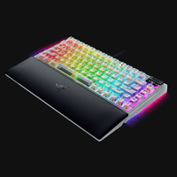 Razer BlackWidow V4 75% Hot-swappable Mechanical Gaming Keyboard Phantom White Edition