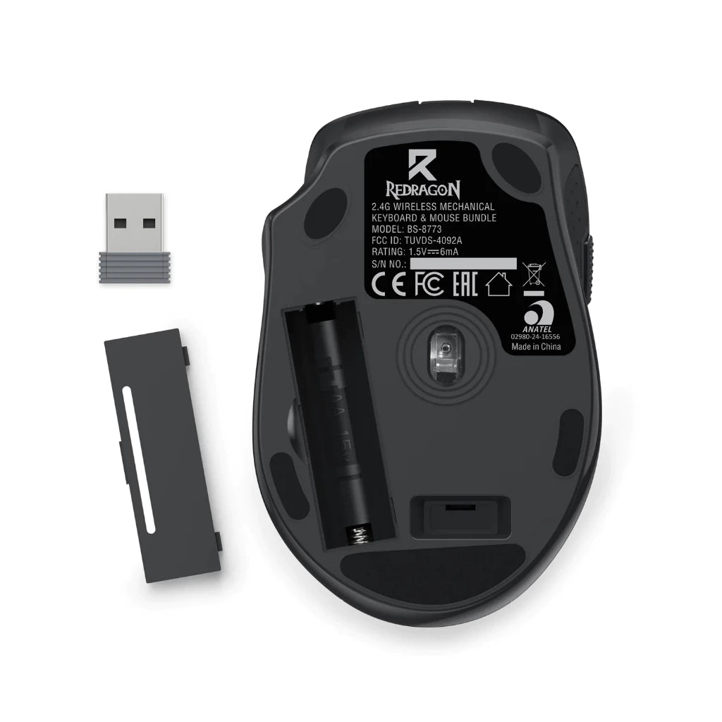 Redragon Deskset Pro 2in1 Office Combo Black (BS-8773)