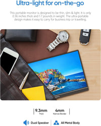 [PRE-ORDER] ARZOPA Z1FC 15.6" FHD Portable Monitor (Black)