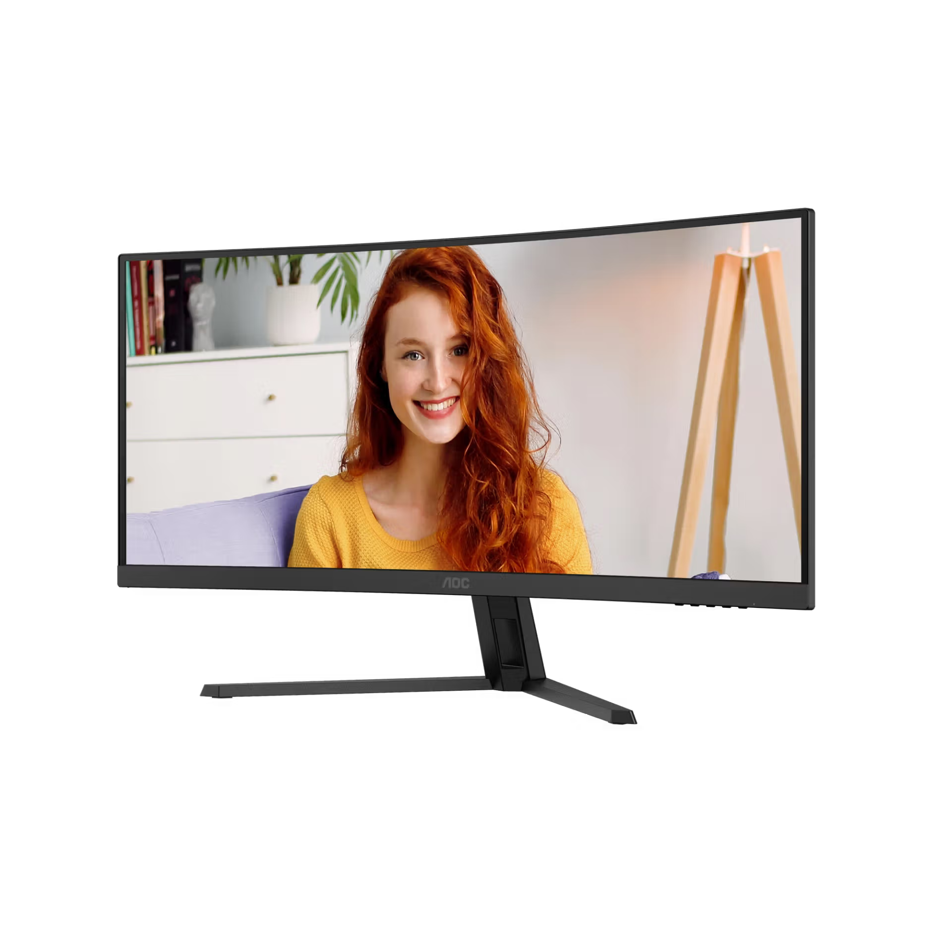 AOC CU34B3E 34" WQHD (3440x1440) 120Hz 1ms MPRT VA Curved Monitor (Black)