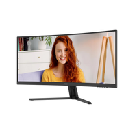 AOC CU34B3E 34" WQHD (3440x1440) 120Hz 1ms MPRT VA Curved Monitor (Black)
