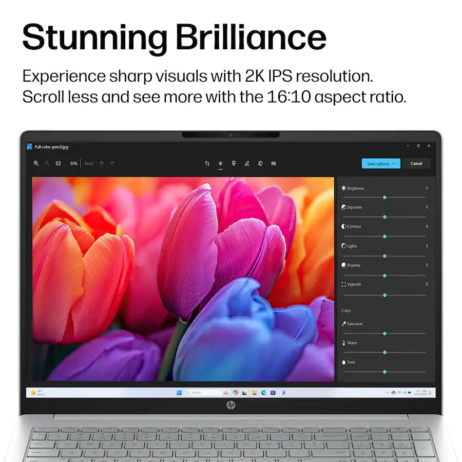 HP OmniBook 3 16" WUXGA Touchscreen AMD Ryzen 5 40 8GB DDR5 RAM / 256GB SSD AMD Radeon 610M Win 11 Glacier Silver 16-BY0015DX