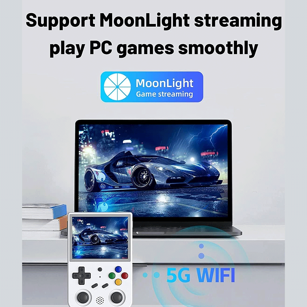 ANBERNIC RG353V Retro Handheld Gaming Console 3.5” iPS Multi-Touch Screen LPDDR4 Android & Linux Wi-Fi Game Player