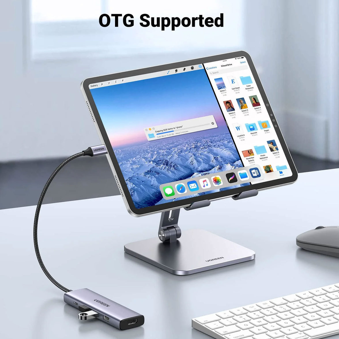 UGREEN USB-C 5-In-1 Multifunction Adapter - 15cm [CM511/15596]