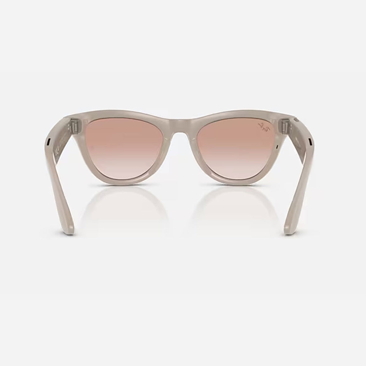 Ray-Ban Meta Skyler Smart Glasses w/ Meta Ai Pink Lense / Shiny Chalk Gray
