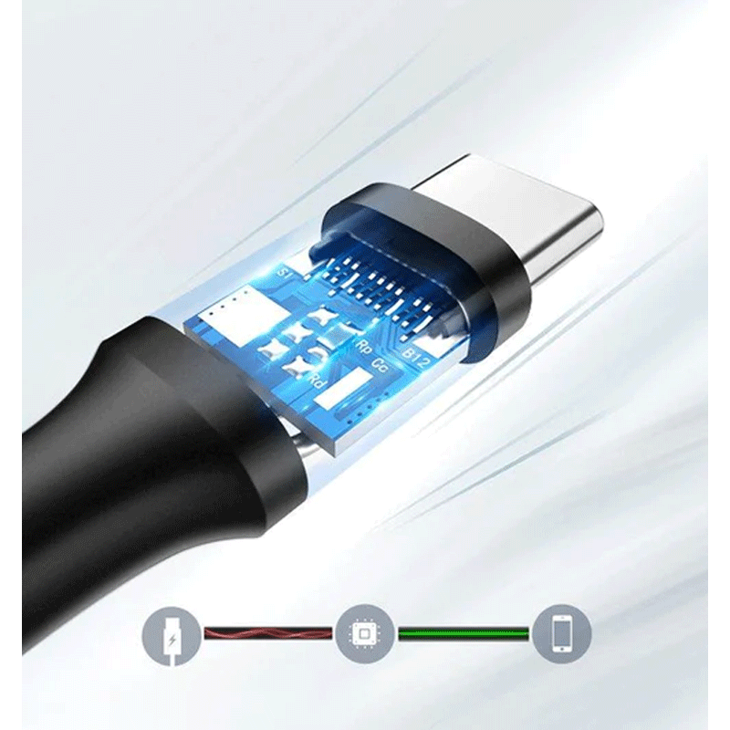 UGREEN Usb-A 2.0 To Usb-C Cable Nickel Plating 1m Charging And Data Cable White