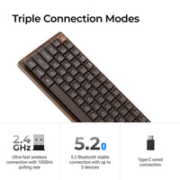 Keychron K3 Max QMK Wireless Hot-Swappable RGB Custom Mechanical Keyboard - All-Wood Special Edition