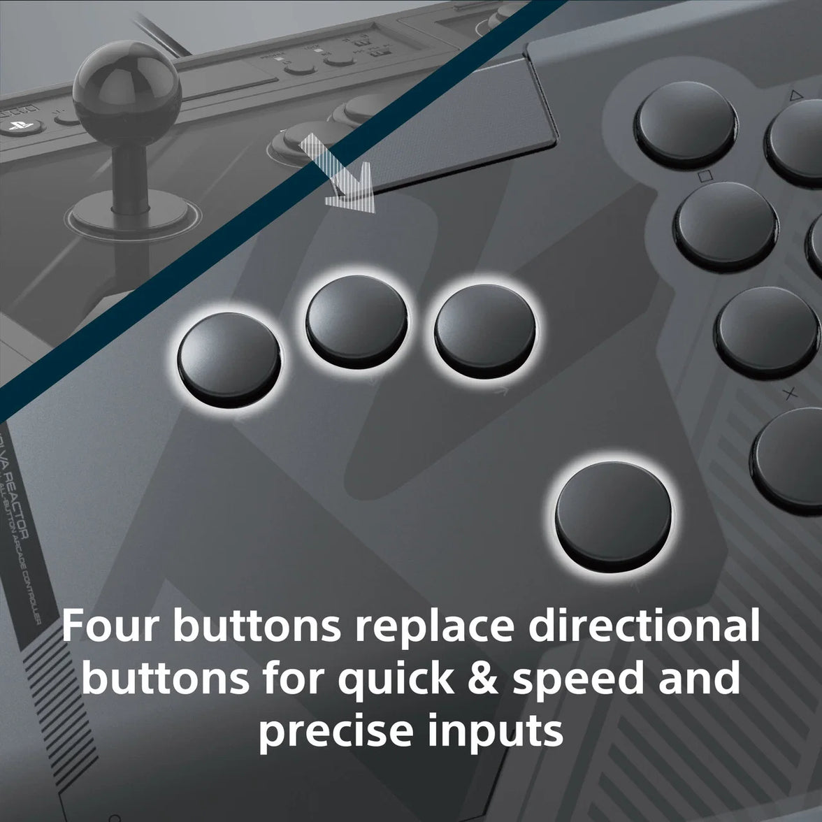 Hori Nolva Reactor Mechanical All-Button Arcade Controller for PS5/PS4/PC (SPF-050A)
