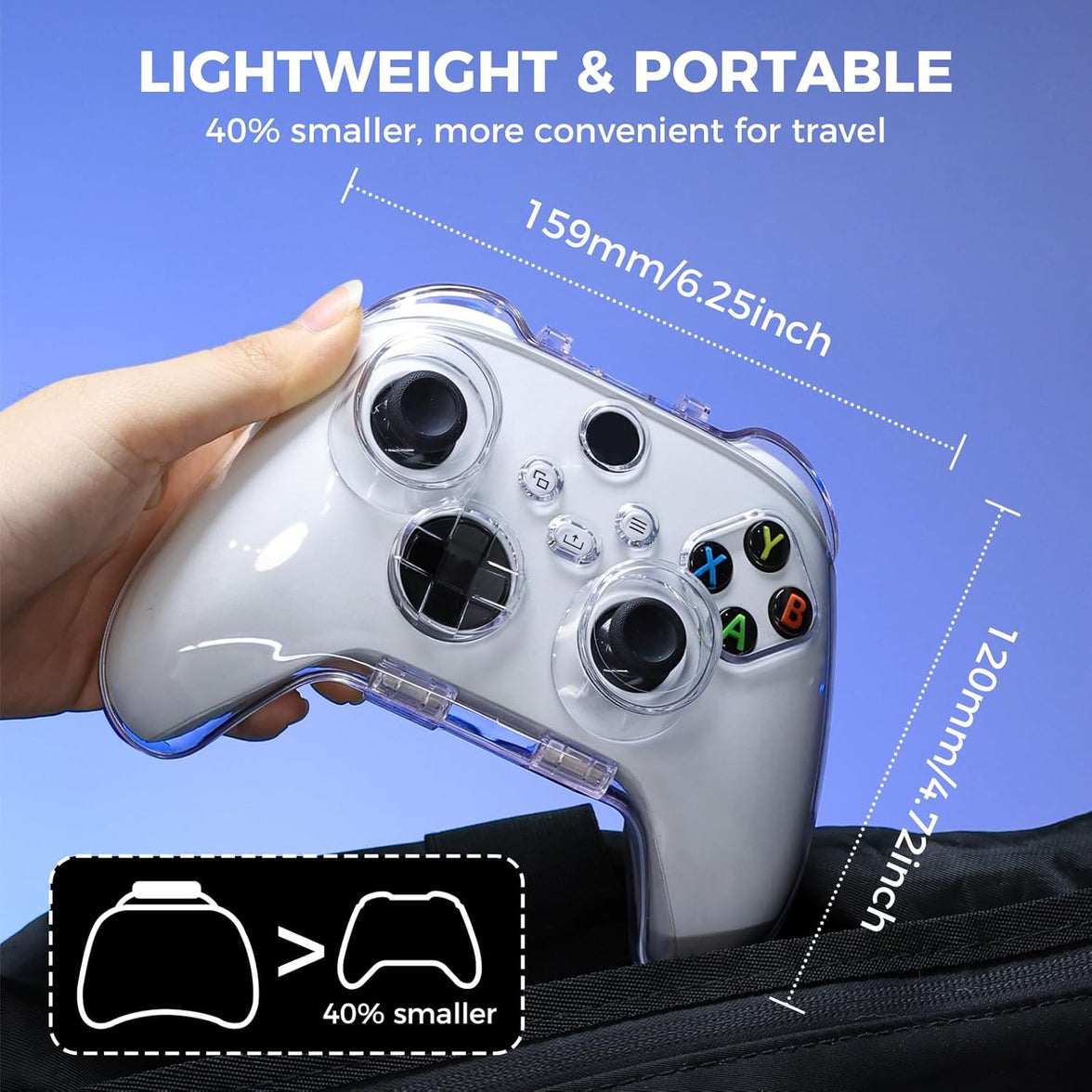 IINE Protective Case for Xbox Controller (Transparent Shell) (L1009)