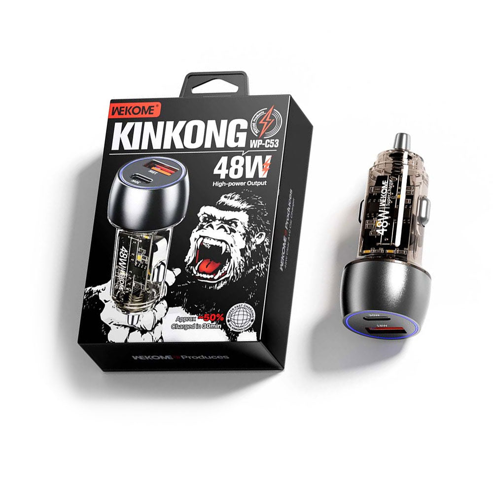 WEKOME 48W Transparent A+C Car Charger - WP-C53