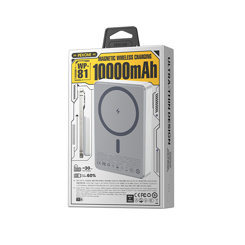 WEKOME UltraThin Magsafe Powerbank 15W (10000mAh) WP-81