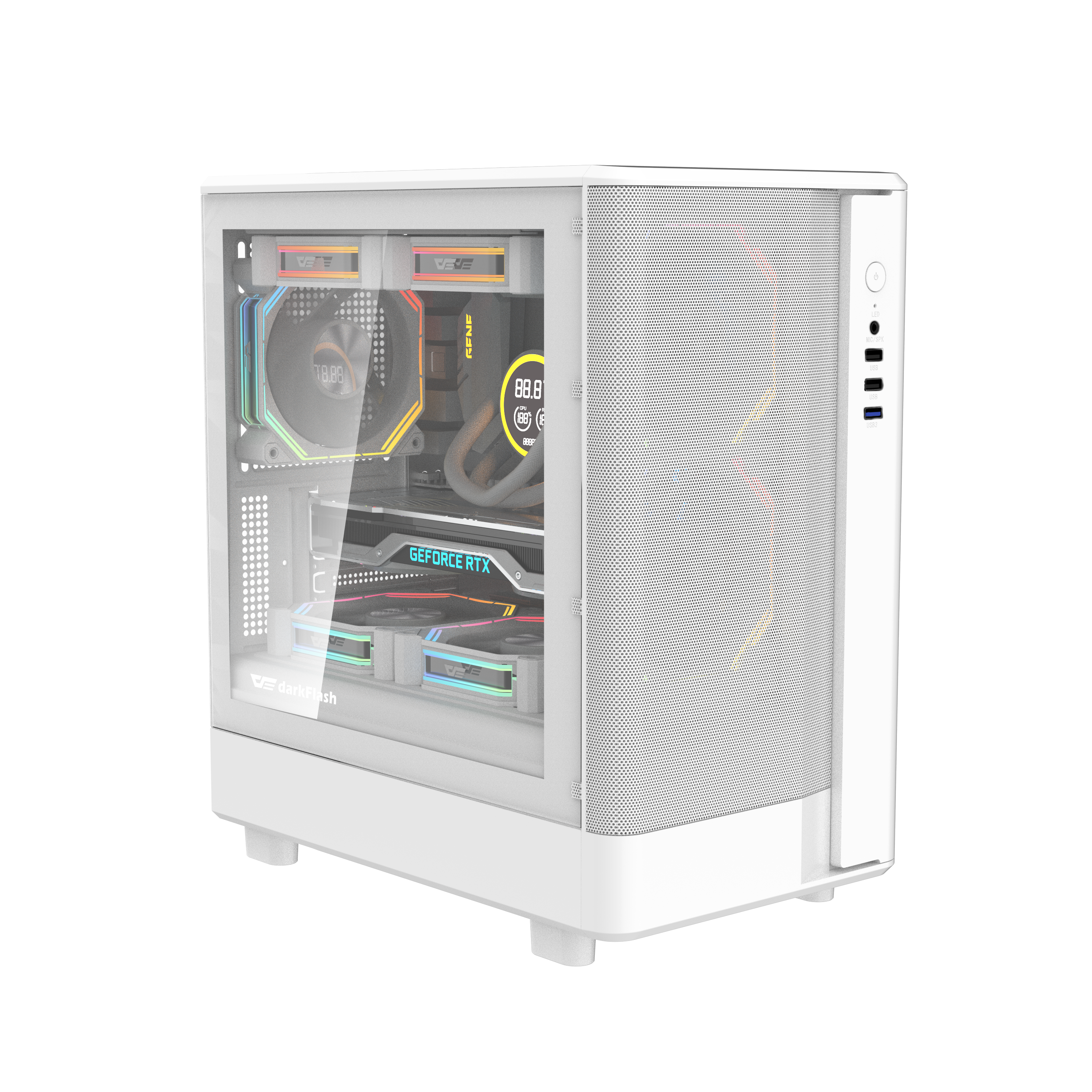 DarkFlash DB330M Mesh M-ATX PC Case