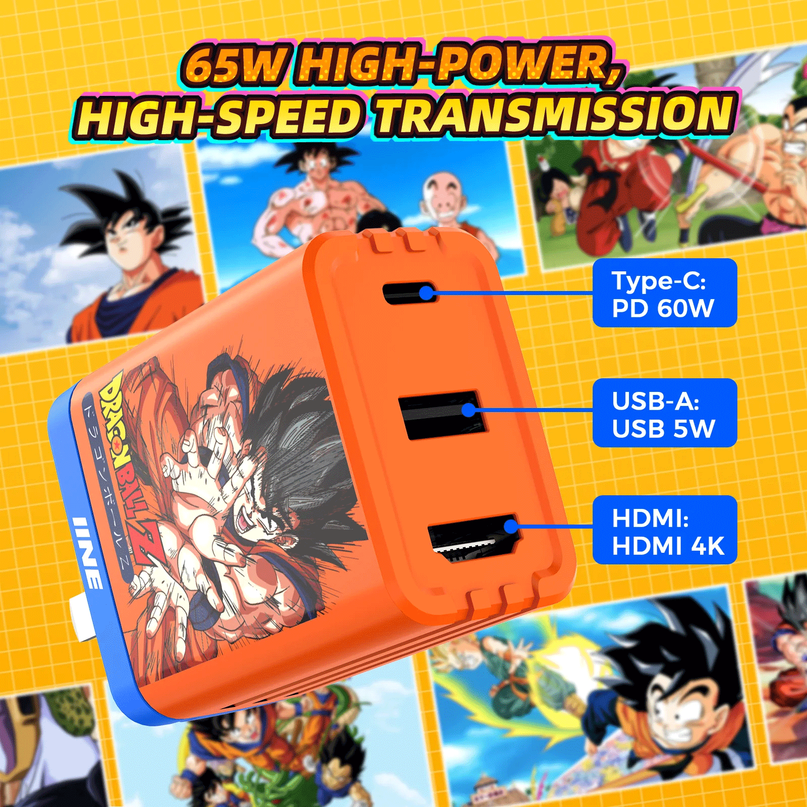 IINE 65W Multifunctional Charger Dragon Ball [L849] [L850]