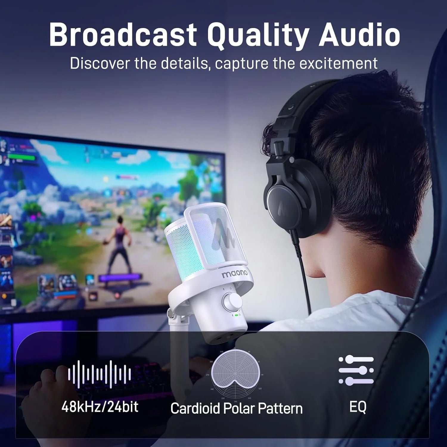 Maono DM40 Pro Wireless Condenser Microphone