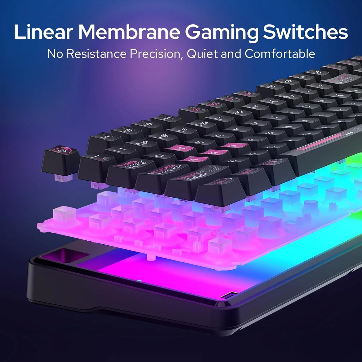 Redragon RM104 Pro Volcano Black+Pink (K526BP-PRO)