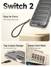 JSAUX Shock-Absorbent Storage Case For Nintendo Switch 2 PC0116