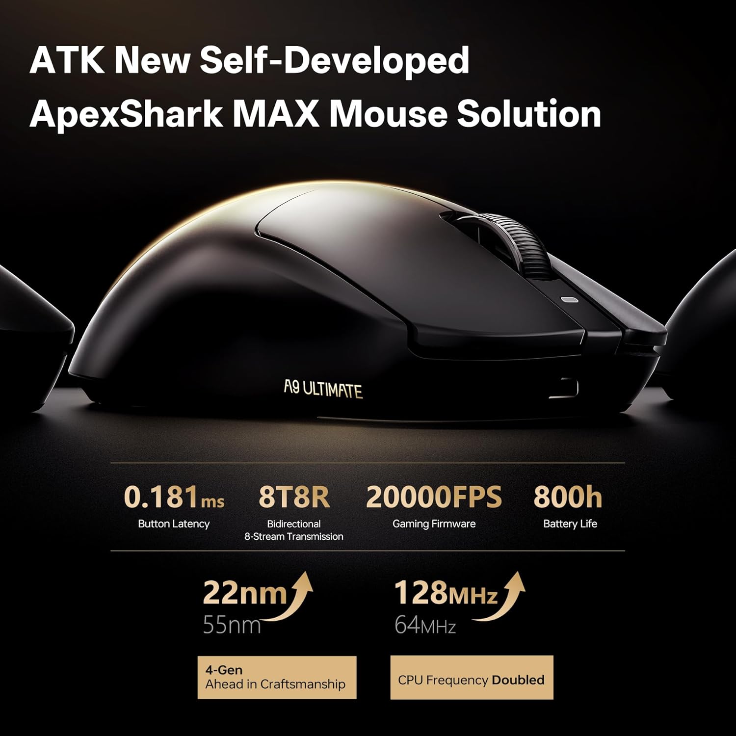 ATK A9 Air Dual Mode Wireless Gaming Mouse