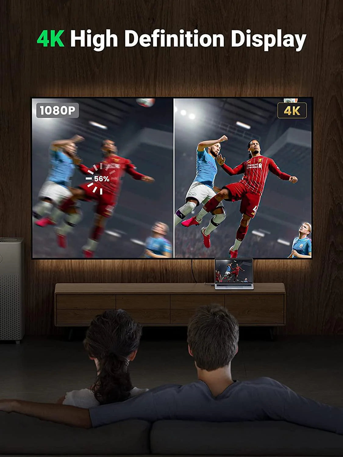 UGREEN Display Port Male To HDMI Male Cable Black