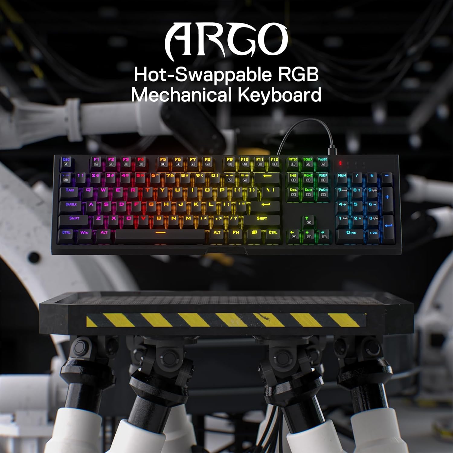 Redragon Argo RGB Keyboard Red Switch (K670-RGB)