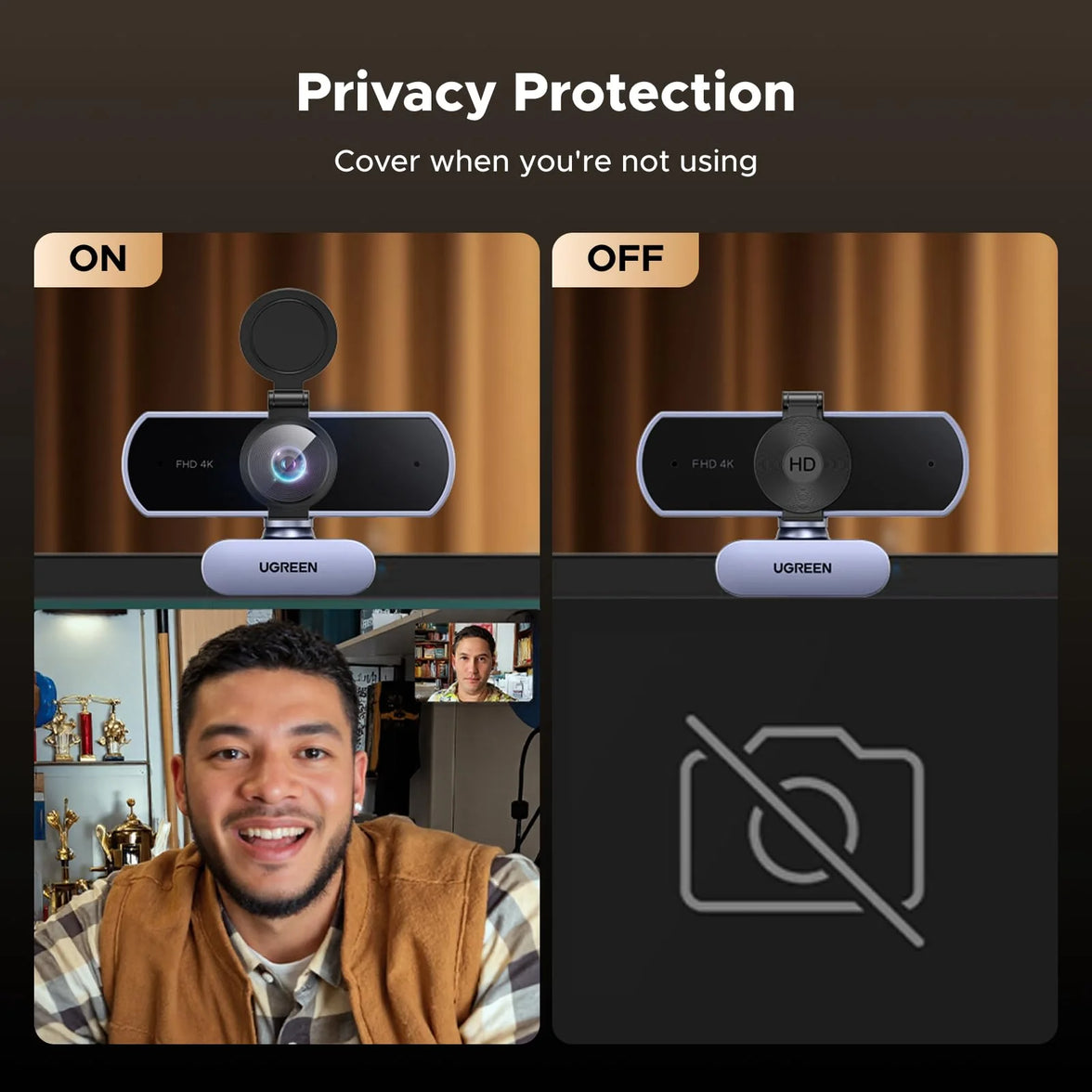 Ugreen 4K 30FPS USB Ultra HD Webcam (CM831/65381)